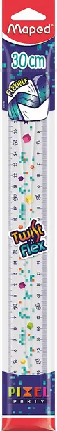 Rigla flexibilă Maped Pixel Party - 30 cm