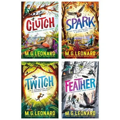 The Twitchers Series 4 Books Collection Set (Twitch, Spark, Clutch and Feather)