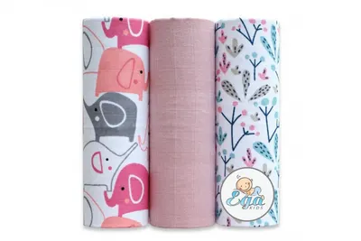 Set 3 scutece din bumbac 60x80 cm model No29