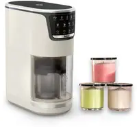 Mașină de înghețată Tefal - Dolci, 1.4 l, bej