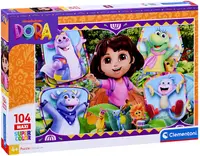 Puzzle pentru copii Clementoni din 104 piese - Dora și prietenii