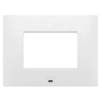 Placa Inteligenta Ego - in Tehnopolimer Vopsit - 3 Module - Alb Satinat - Chorusmart