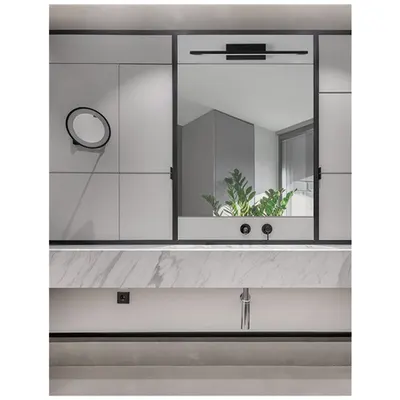Corp de iluminat pentru baie MONDRIAN Nisipiu Negru Aluminiu & Acrylic LED 12 Wat 220-240 Volt913Lm 3000K IP44