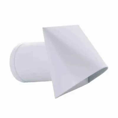 Grila admisie alba fi100 - anti vant/ploaie