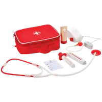 Set Doctor Hape E3010 din Lemn, 7 piese, pentru copii de peste 3 ani