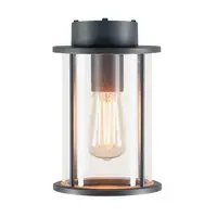 Corp iluminat TAVAN, PHOTONIA in aer liber lumenul Plafon, A60, rotund, antracit, sticla transparenta,