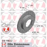 Disc frana ZIMMERMANN 610.1198.52
