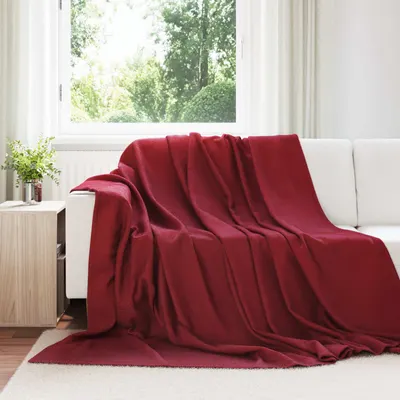 vidaXL Pături de aruncat 24 buc. Roșu Bordeaux 270 x 240 cm 21.67 kg