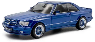 Model de colecție SOLIDO Moderne: Automobile - Mercedes-Benz 560 SEC AMG Widebody, Linarite Blue Pearl, 1990