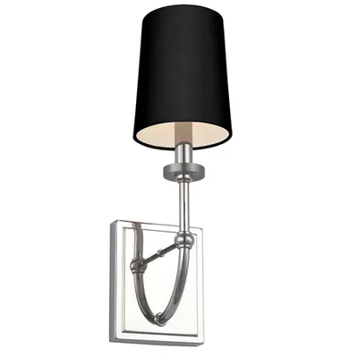 Felixstowe 1 Light Wall Light – Black Shade