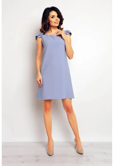 Rochie dama Poliester - M093 - Albastru