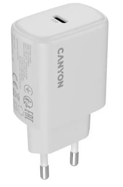 Încărcător Canyon - OnCharge 200, 20W, alb