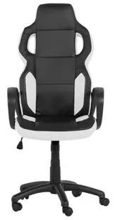 Scaun de gaming Carmen - 7510, negru/alb