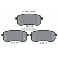 Set placute frana, frana disc TEXTAR 2427601