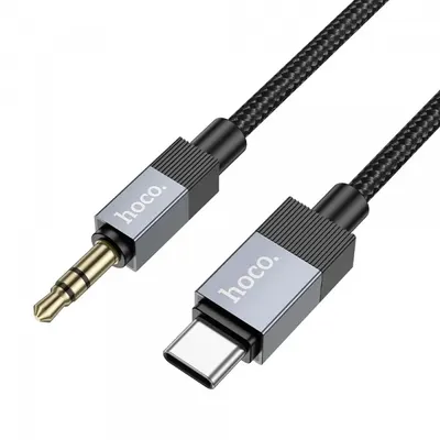 Cablu Audio USB-C - 3.5mm HOCO UPA32B, 1m, Negru