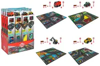 Set de joacă Dickie Toys - Covoraș cu mașină Micro World Playmat, sortiment