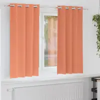 vidaXL Perdele Opaque cu Inel 2 buc. Terracota 175 x 140 cm Poliester