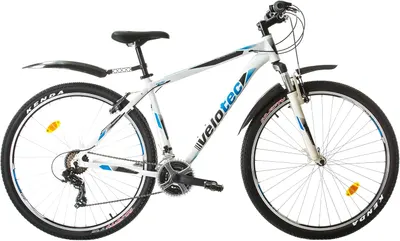 Bicicletă de munte cu viteze Velotec - Pro, 29", 480 mm, alb/albastru