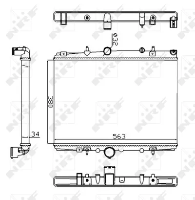 Radiator motor (Automat) potrivit CITROEN C5, C5 I; PEUGEOT 406, 607 1.8-2.2 -09.05