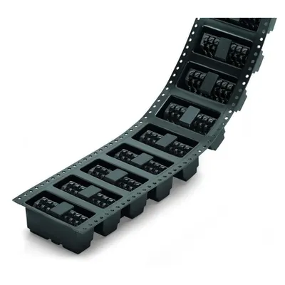 THR PCB terminal block; push-button; 1.5 mm²; Pin spacing 3.5 mm; 8-pole; Push-in CAGE CLAMP®; in tape-and-reel packaging; 1,50 mm²; black