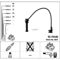 Set cablaj aprindere NGK 0641