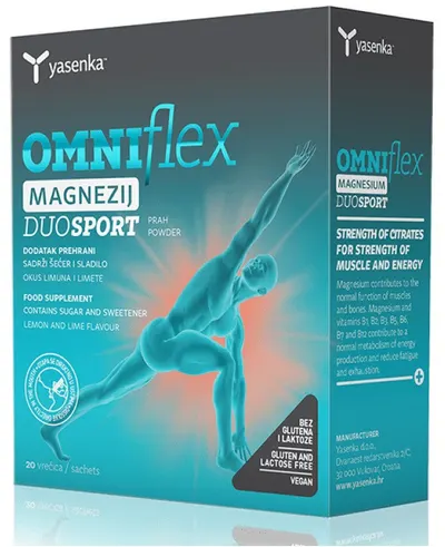 Citrat de Magneziu, Omniflex Duo Sport, 20 plicuri