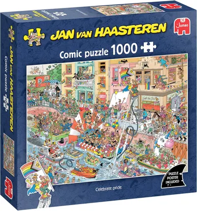 Puzzle Jumbo de 1000 piese - Paradă a culorilor