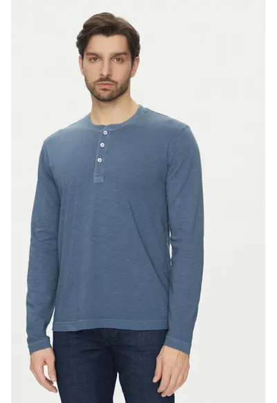 Bluza barbati - 304865589 - Bumbac organic - Albastru - Albastru