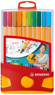 linere Stabilo Point 88 - Color Parade, 20 culori