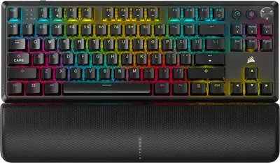 Tastatură mecanică Corsair - K70 Core TKL RGB, wireless, MLX Red, negru
