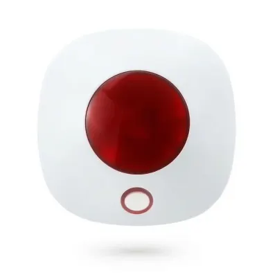 Sirena wireless ANNKE CGQ007, interior/exterior, 220V, accesoriu suplimentar sistem alarma A113, 120 dB, Flash LED, rezistenta la intemperii