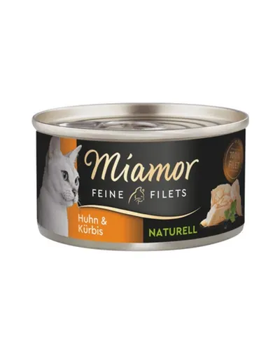 MIAMOR Feine Filets Naturell Chicken&Pumpkin 80g pui si dovleac in sos propriu, hrana pisica