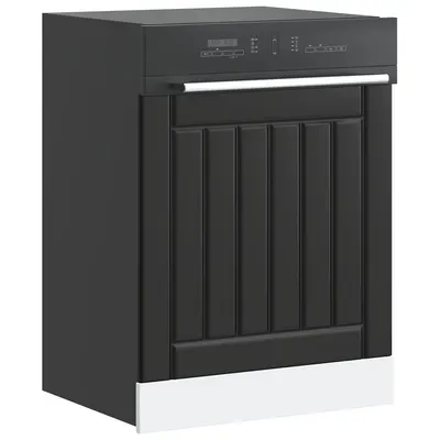 Gossi panou pentru masina de spalat vase „lucca” lemn negru prelucrat