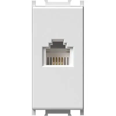 Modul Priza tel. cat3 1m alb U, TEM Modul TEM-KM36PW-U