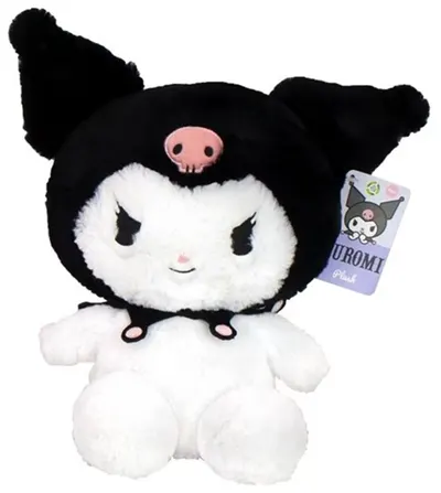 Figurină de pluș Sanrio Animation: Sanrio - Kuromi (Negru), 28 cm