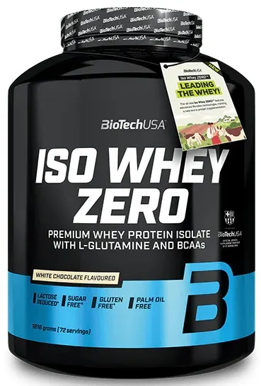 Iso Whey Zero, ciocolată albă, 1816 g, BioTech USA