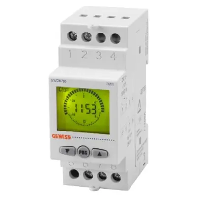 Astronomical Switch - Simplified Programming - Charge Reserve 5 Years - 1 Changeover Contact - 2 Module