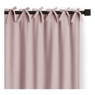 Draperie roz prăfuit dimout (semi-opacă) 140x250 cm Carli Tie – Restilo