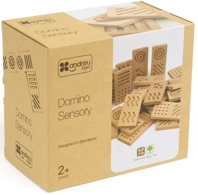 Domino senzorial din lemn Andreu toys - Gigant