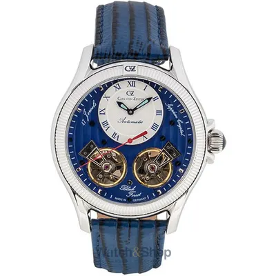 Ceas Carl&nbsp;von&nbsp;Zeyten Carl von Zeyten CVZ0084SBLS Mens Watch Waldhaus Automatic Limited 46mm 5ATM