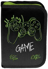 Penar școlar echipat Paso Game - All Day, 1 fermoar
