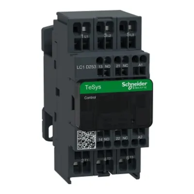 Contactor, TeSys Deca, 3P(3NO), AC-3/AC-3e, <=440V, 25A, bobina 24V AC 50/60Hz, terminale cu arc
