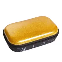 Penar tip etui, 1 fermoar, Zipit Glitter Storage box auriu