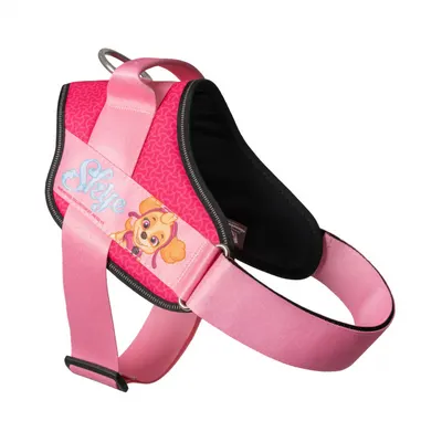 Ham ajustabil JK9 IDC Power PAW Patrol L, roz, elemente reflectorizante, circumferința piept 63-85 cm