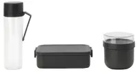 Set de mic dejun Brabantia - Make&amp;Take, 3 piese, Dark Grey