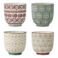 Set de 4 cești din gresie ceramică Bloomingville Karine, 180 ml