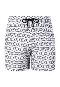 Pantaloni scurti de baie cu logo Sea Shey 28985 - Alb