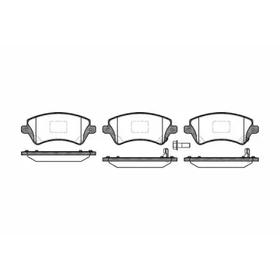 Set placute frana, frana disc REMSA 0822.12