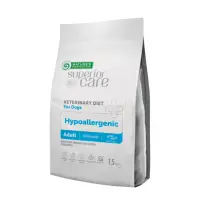 NATURES PROTECTION Superior Care Veterinary Diet Hypoallergenic, XS-XL, Insecte, dietă veterinară, hrană uscată monoproteică câini, alergii, 10kg