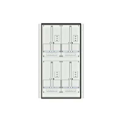 Meter box insert 2-rows, 4 meter boards / 18 Modul heights